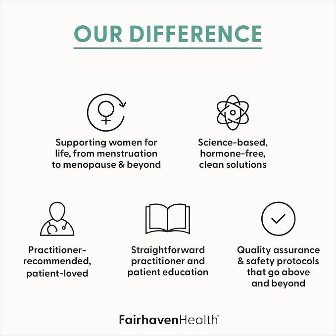 Fairhaven Health Complete Menopause Relief | Nonhormonal Menopause Symptom Relief | Relief from Hot Flashes, Night Sweats, Sleep Disturbances, & More | Gluten, Dairy, Soy Free | Non-GMO | 30 Capsules