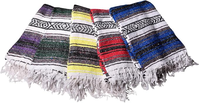 Hugger Mugger Mexican Yoga Blanket (Colors Vary)