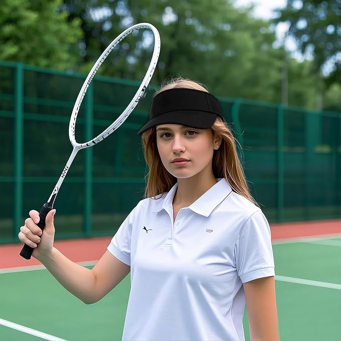 Topbuti Sports Sun Visor Hats for Women Men Adjustable Cotton Beach Baseball Tennis Golf Hat Caps UV Protection Visors