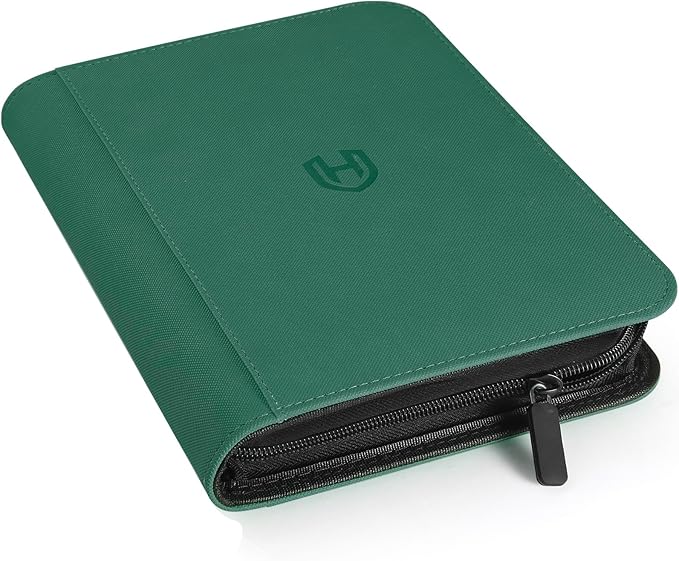 Card Binder 4 Pocket with Zipper, 288 Pockets Trading Card Holder Book, Premium PU Cover Zip Folder Binder, Side Loading Carrying Case Binder Album for TCG, MTG, Sports Cards, Game Cards