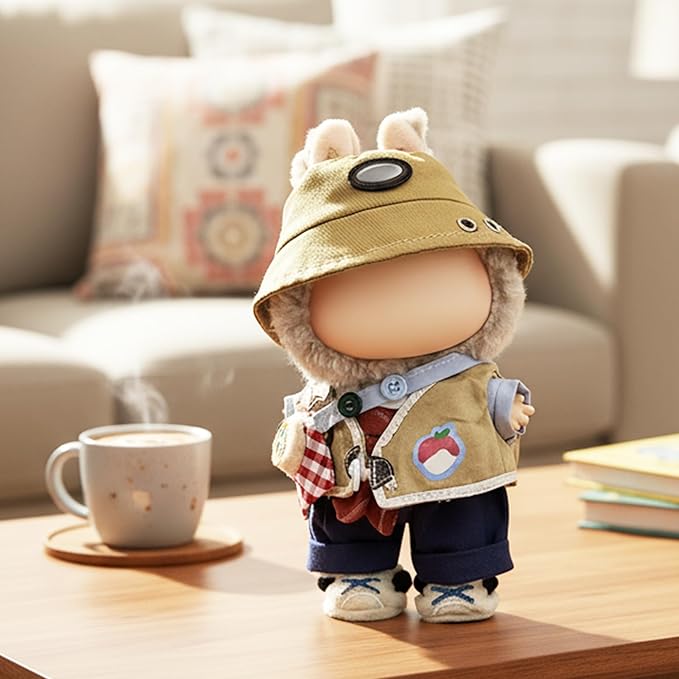 Clothes Fit for 17CM Doll, Fashion Doll Clothes Outfit Set Cute Theme Designer Toys Dress Accessories for Collector Fans Display (Exploration)