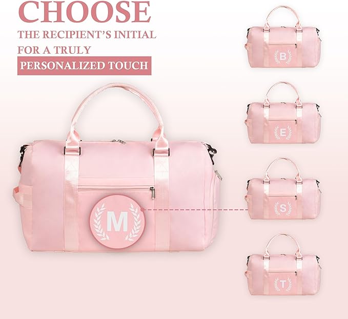 Gym Bag for Women Girls, Birthday Chrismas Gifts for Women Teen Girls Kids，Duffle Bag for Trave with Shoes Compartment, Overnight Weekender bag，Personal Present Gift for Daughter Niece Mom Friends