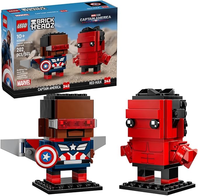 LEGO Brickheadz Marvel Captain America & Red Hulk 40668