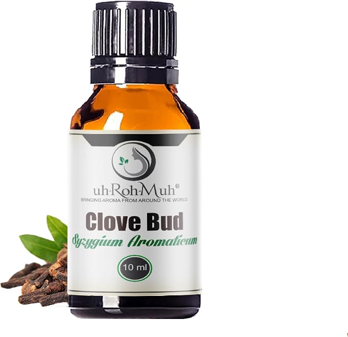 Clove Bud Essential Oil - Steam Distilled 100% Pure Eugenia Caryophyllus Clove Oil for Diffuser, Aromatherapy, Massage, DIY Skincare Hair Care, Warm Spicy Fragrance Natural - Indonesia - 10 ml