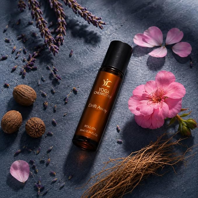 Drift Away Essential Oil Roll On | Sleep & Rest Mood Ritual | Pre-Diluted Aromatherapy Pulse Point Roll On | 100% Pure Essential Oils | Floral Warm Spiced Blend | 10 ml / 0.34 fl oz
