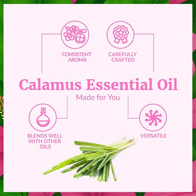 SVA Palmarosa Essential Oil 4 Fl Oz – for Diffuser, Skin & Hair Care – Ideal for Massage & DIY Blends – with Dropper
