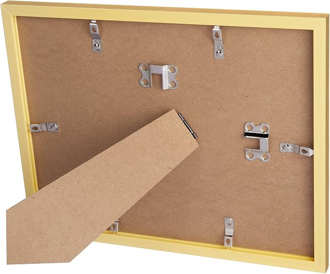 upsimples Certificate Frame, 8.5 by 11 Glass Diploma Frames, 5 Pack, Gold | Displays 8.5x11 Document and Degree, Graduation Gift for Wall or Tabletop Decor, High-definition Glass
