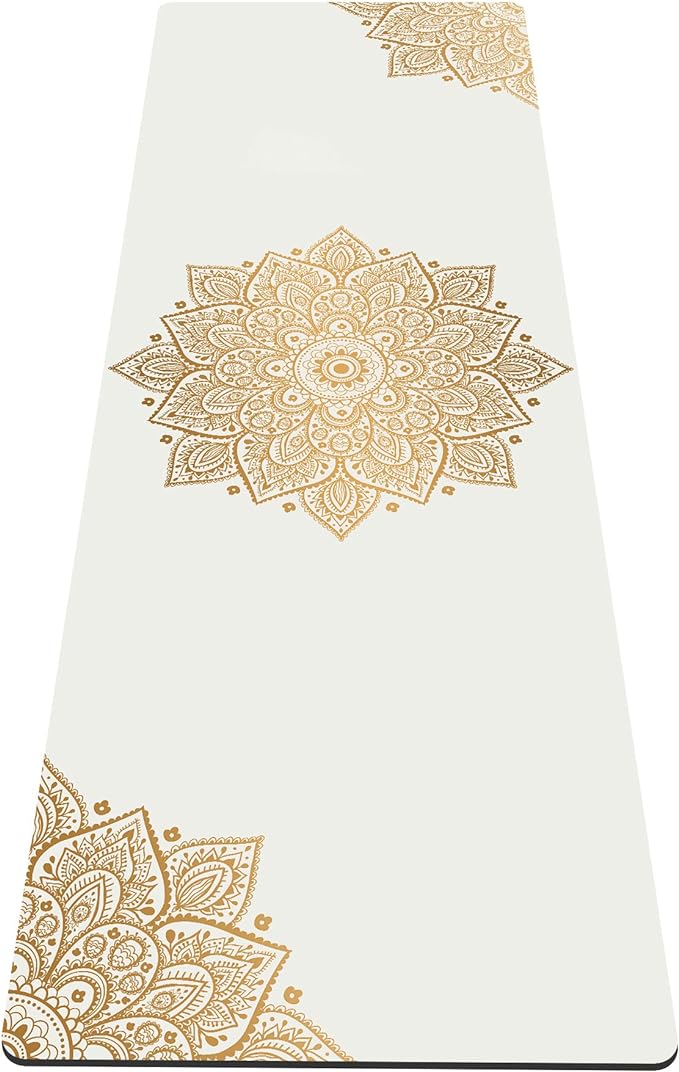 nuveti Yoga Mat Print Extra Thick TPE Non Slip Fitness Exercise Mat with Carrying Bag,72"x24" Extra Thick 6MM Exercise & Workout Mat for Yoga, Pilates Fitness and Floor Exercises