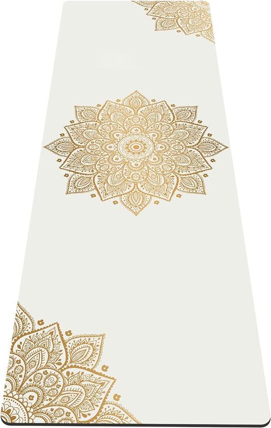 nuveti Yoga Mat Print Extra Thick TPE Non Slip Fitness Exercise Mat with Carrying Bag,72"x24" Extra Thick 6MM Exercise & Workout Mat for Yoga, Pilates Fitness and Floor Exercises