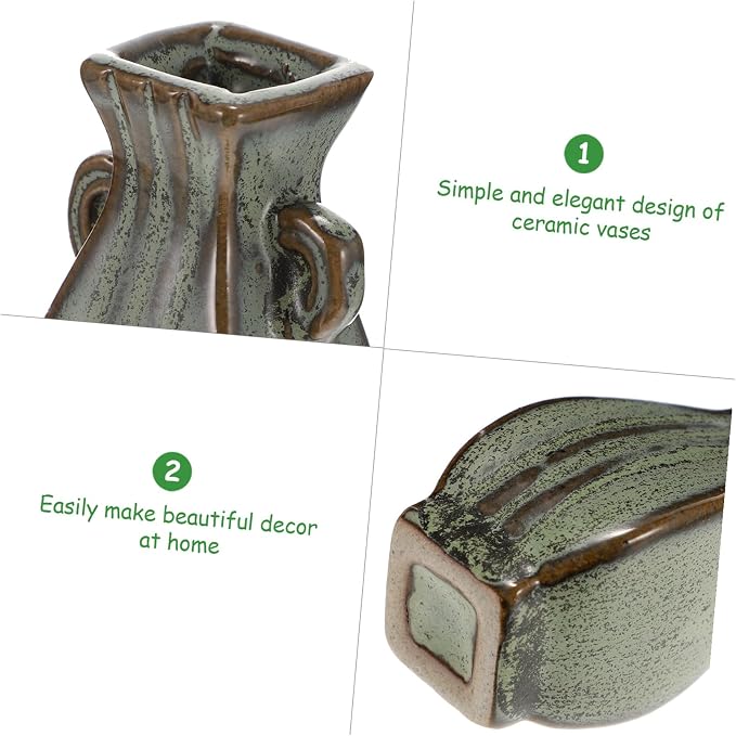 Ceramic Vase Set and Plant Container House Decor Farmhouse Style Modern Decorative