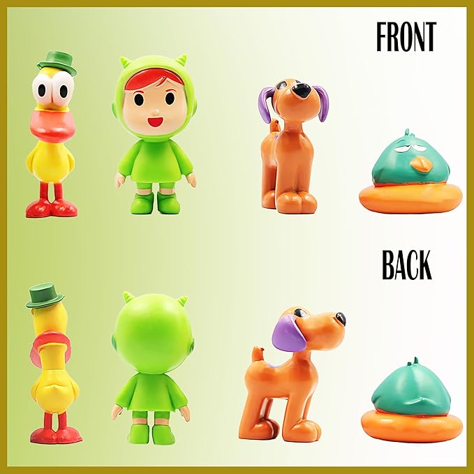 7-Piece Animated Set Featuring Loula and Elly 2.6 Inch PVC Action Figures for Collectors Display and Decor