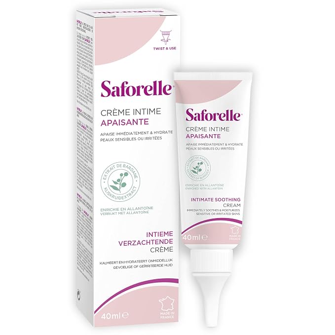 Saforelle Intimate Soothing Cream, 40 ml | Intimate Cream with Burdock Extract, Helps Soothe Irritation and Discomfort