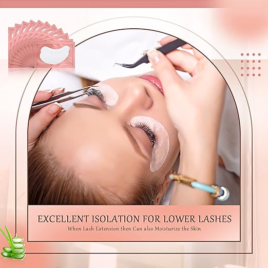 200 Pairs Under Eye Gel Pads Natural Eyelash Extension Gel Pads Patches Kit for Eyelash Extension Supplies Bulk Beauty Tools, Fit Most Eye Shape