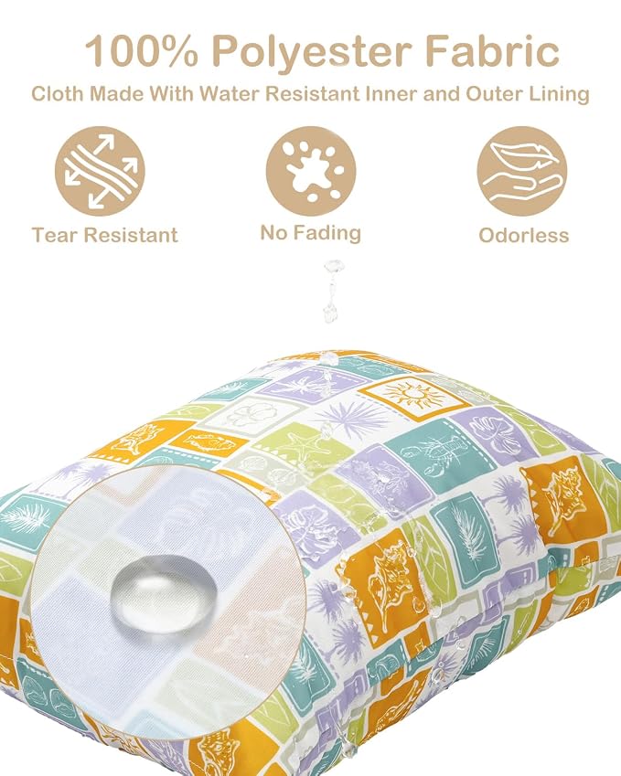 ALVA ALVABABY 2pcs Cloth Diaper Wet Dry Bags Waterproof Reusable with Two Zippered Pockets Travel Beach Pool Daycare Soiled Baby Items Yoga Gym Bag for Swimsuits or Wet Clothes 2LM21