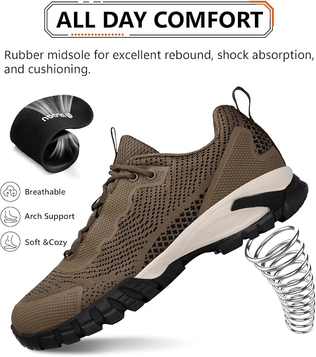 LEDINEY Hiking Shoes Women Waterproof Lightweight for Trail Trekking Camping Outdoor