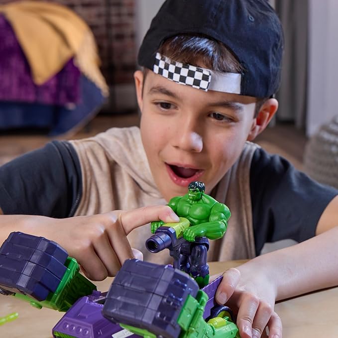 Marvel Avengers VenomVersus Epic World of Action Hulk Blast & Smash Truck Figure & Vehicle Set, 4-Inch Super Hero Toys for Kids Ages 4+
