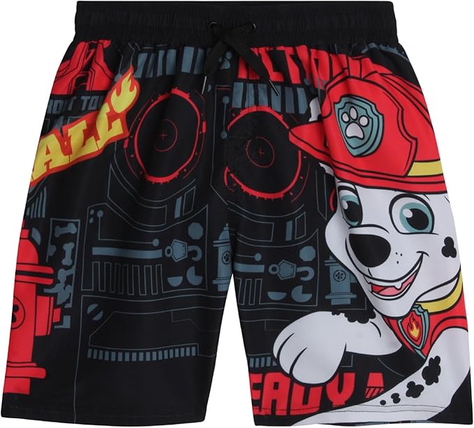 Nickelodeon Boys Swim Trunks - Paw Patrol TMNT Quick Dry Graphic Boys Swim Shorts for Toddler and Little Boy