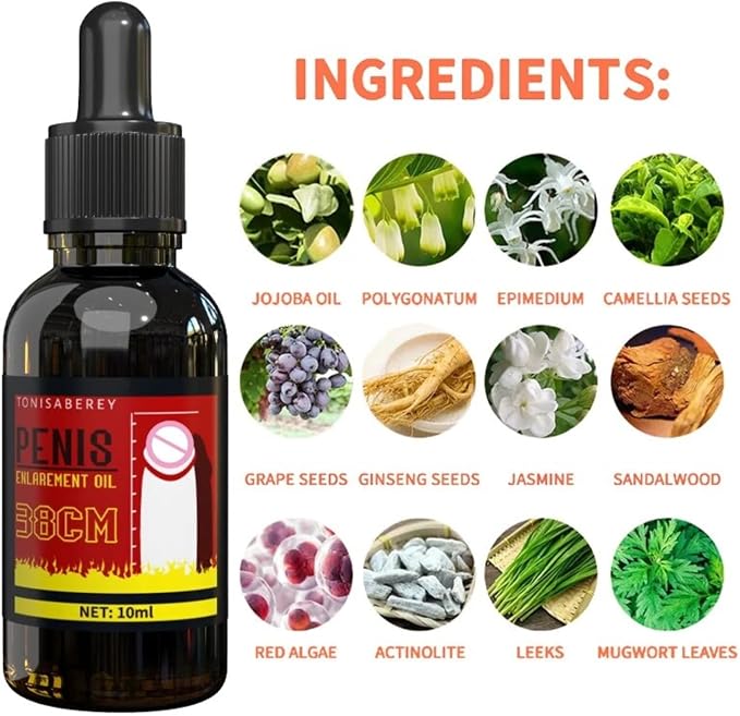 Enlargement Oil for Men's Massage Essential Oil for Male Enhancement