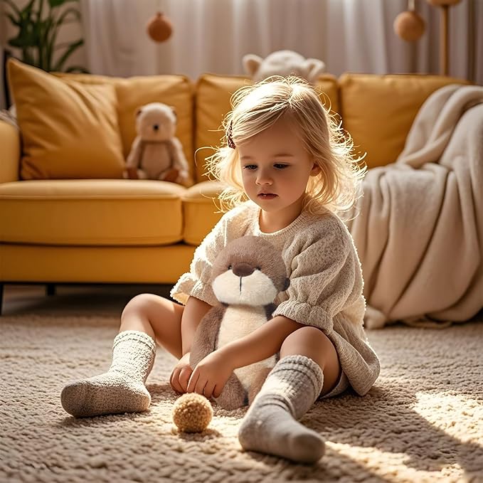 Stuffed Animals Adorable Sea Otter Plush Toys 14.2 inches Soft and Comfort Sea Otter Plush Toy Gift for Kids, Brown/White