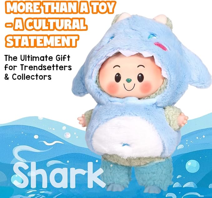 AICase for 17cm Doll Clothes/Outfit,Clothing Set for 17cm Doll,2 Piece Set Hat Clothing,Boys and Girls Stylish Adorable Clothes Accessories-04