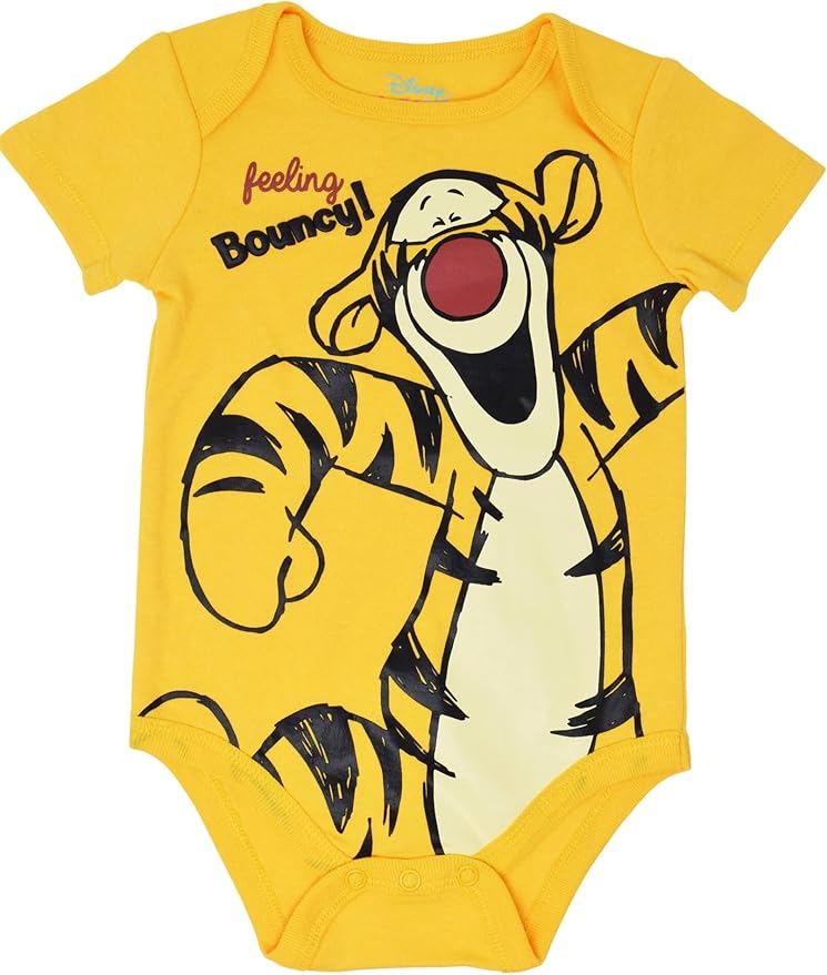 Disney Baby 5 Pack Bodysuits Newborn to Infant Sizes (Newborn - 24 Months)