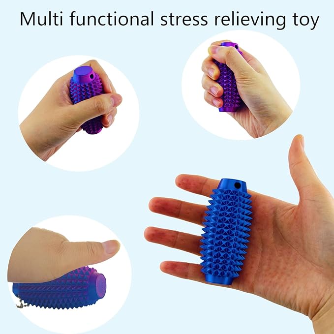 2 Packs Little Ouchies Pain Stim Fidget Toy, 3D Printed Fidget Toys Anxiety Relief Items,Handheld Fidget Toys,Adults & Teens Promotes Focus,Novelty Stress Relief for Christmas Birthday Gift (XZ P+Ra)