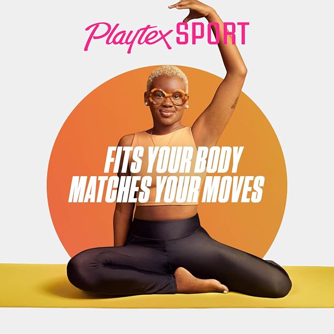 Playtex Sport Tampons, Multipack (36ct Regular/36ct Super Absorbency), Fragrance-Free - 72ct (2 Packs of 36ct)