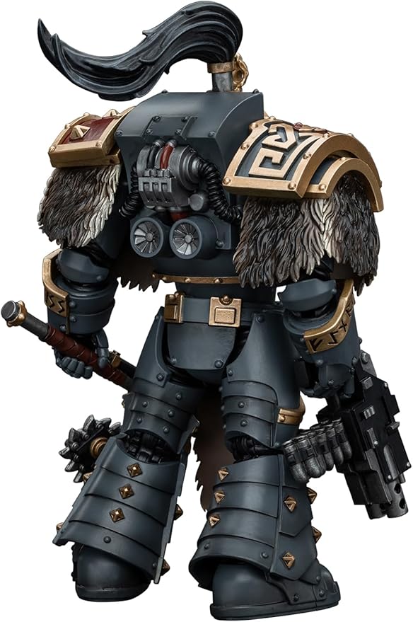 JOYTOY Warhammer 40K 1/18 Action Figures, Space Wolves Varagyr Wolf Guard Squad Varagyr Terminator 4 Perfect for Collectors & Decor, Ideal Gift for Birthdays, Christmas, Character Figure - JT5857