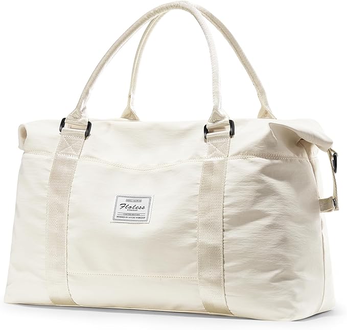 Travel Duffel Bag, Carry On Overnight Weekender Bags for Women | Travel Bag with Wet Pocket & Trolley Sleeve, For Spirit Airlines 18x14x8 Personal Item Bag