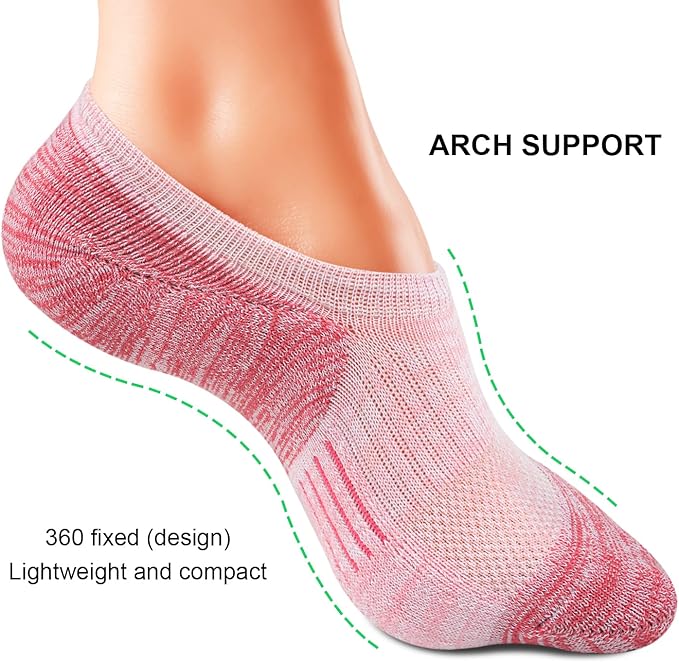 Gonii Womens No Show Socks Athletic Ankle Socks Cushioned Running Low Cut 5-8 Pairs