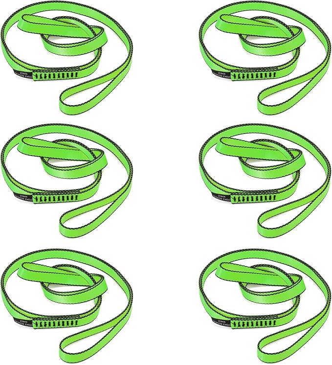18MM Nylon Climbing Sling Runner 23KN CE2008/EN566 Strong Webbing Straps for Rock Climbing,Mountaineering, Rappelling, Swing, Yoga Hammock etc
