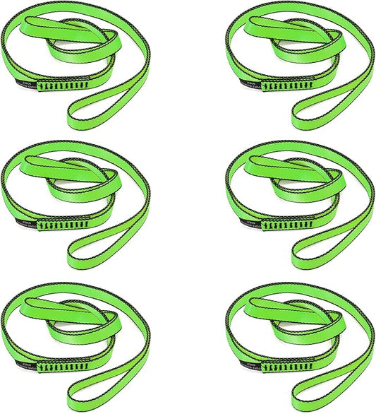 18MM Nylon Climbing Sling Runner 23KN CE2008/EN566 Strong Webbing Straps for Rock Climbing,Mountaineering, Rappelling, Swing, Yoga Hammock etc