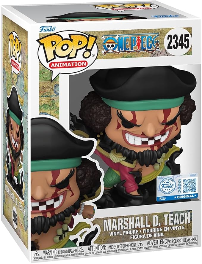 Funko Pop! Animation: One Piece - Marshall D. Teach - Amazon Exclusive - Collectable Vinyl Figure - Gift Idea - Official Merchandise - Toys for Kids & Adults - Anime Fans - for Collectors