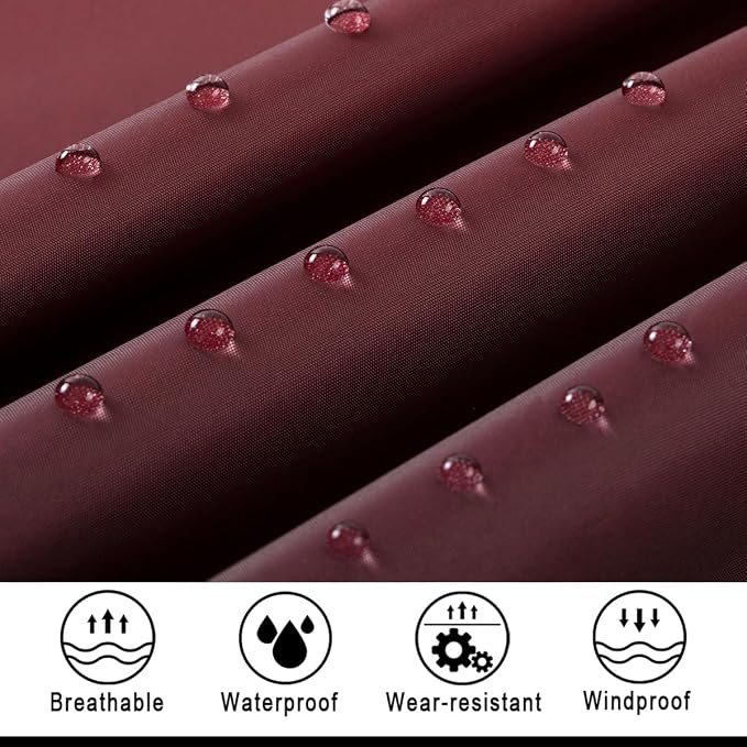 Fashion Hooded Rain Poncho Waterproof Raincoat Jacket with pocket for Women/Men/Adult