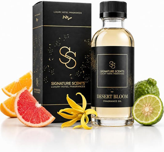 Signature Scents: Luxury Hotel Inspired Fragrance Oils for Diffusers (4.05 Fl Oz, Desert Bloom)