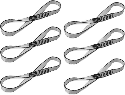 18MM Nylon Climbing Sling Runner 23KN CE2008/EN566 Strong Webbing Straps for Rock Climbing,Mountaineering, Rappelling, Swing, Yoga Hammock etc