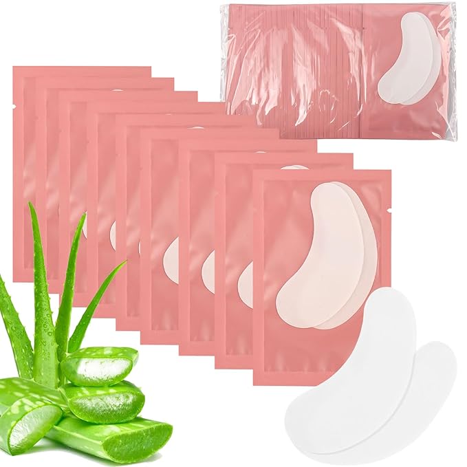 100 Pair Under Eye Pads Eyelash Extensions Patches Lash Extension Lint Free Under Hydrogel Eye Mask Pads Beauty Tools