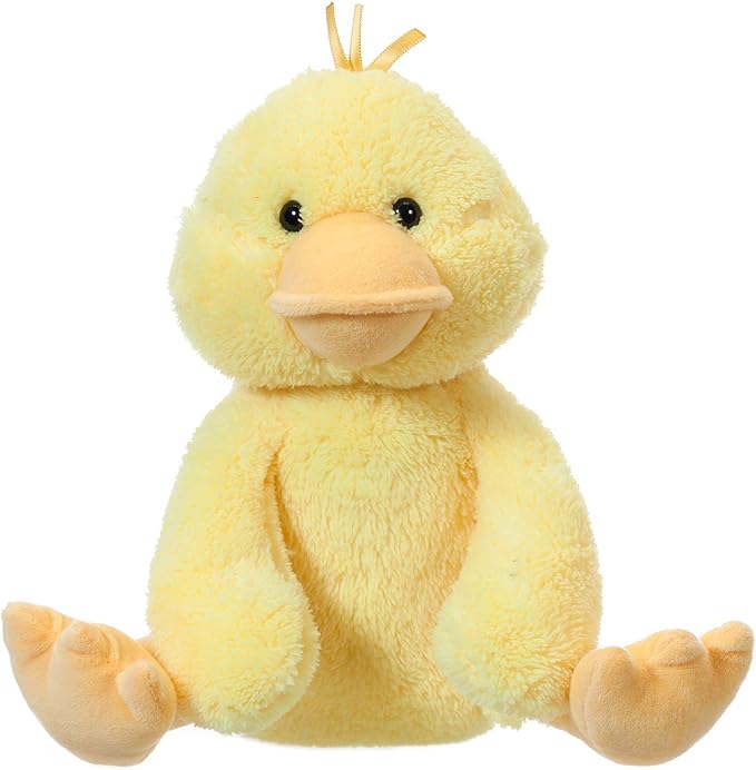 Apricot Lamb Duck Plush Stuffed Animals for Kids, Soft Cute Plush Toys for Baby Girl and Boy, Fluffy Duck Yellow