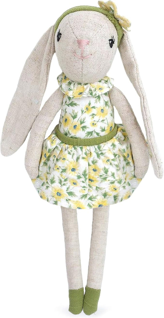 MON AMI Daisy The Bunny Stuffed Doll - 9", Soft & Cuddly Plush Animal Doll, Use as Toy or Room Décor, Great Gift for Kids of All Ages