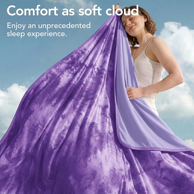 Cooling Blanket 90''x104'' for Hot Sleepers, Arc-Chill Q-Max>0.35 Double Sided Cold Blankets for Night Sweats, Cool Soft Lightweight Summer Blanket for Sofa Bed Couch, Gifts for Women King