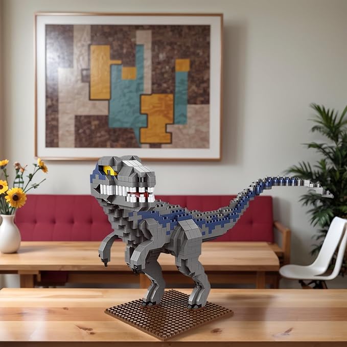 Dinosaur Micro Mini Building Block Sets for Adults, No Compatible with Lego, Building Toys for Home & Office Decor, MOC 3D Creative Model Gifts for Christmas