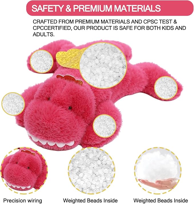 7.8in Dragon Plush Stuffed Animal Cute Dragon Plush Toy Ultra Soft Hugging Gift for Kids Girls Boys (Dragon)