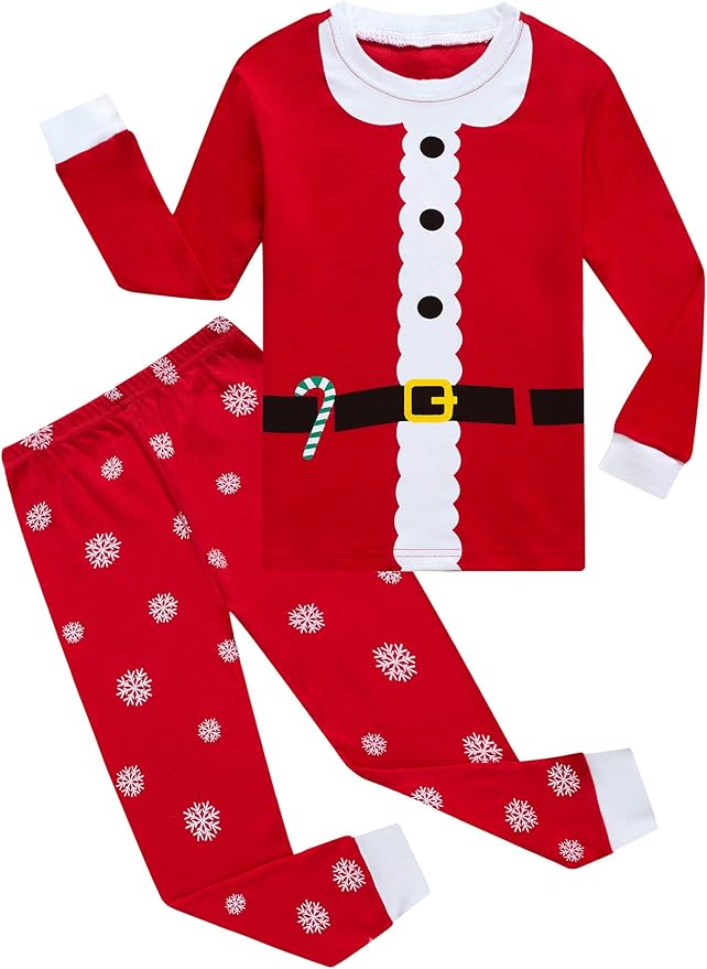 KikizYe Little Big Boys Girls Pajamas Set Kids PJs 100% Cotton Sleepwear
