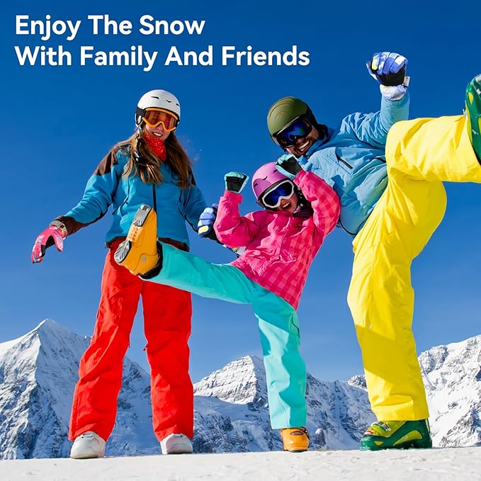 Ski Gloves,Snow Gloves,Waterproof Cold Weather Winter Gloves for Parent Boys Girls- Cycling, Driving, Running
