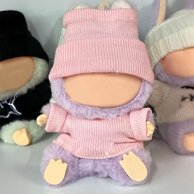 Clothes Fit for 17CM Doll, Fashion Doll Clothes Outfit Set Cute Theme Designer Toys Dress Accessories for Collector Fans Display (H Pink Set)