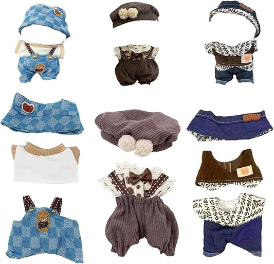 3 Set 17cm Doll Clothes - Clothes for Dolls Outfit, 9 Pcs Accessories for 17cm Dolls Clothes, Doll Accessorie, Doll Outfits, No Doll Included