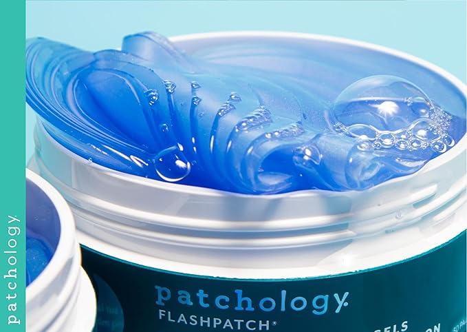 Patchology FlashPatch Restoring Night Eye Gel Patches with Retinol, Squalane & Peptides – Hydrogel Under Eye Masks for Fine Lines, Dark Circles & Puffiness – Overnight Eye Care (30 Pairs)