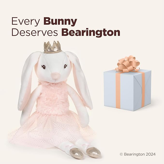 Bearington Collection Ballerina Stuffed Animal - Ballet Doll - Dance Recital Gifts for Girls - Bunny Brise - 16"
