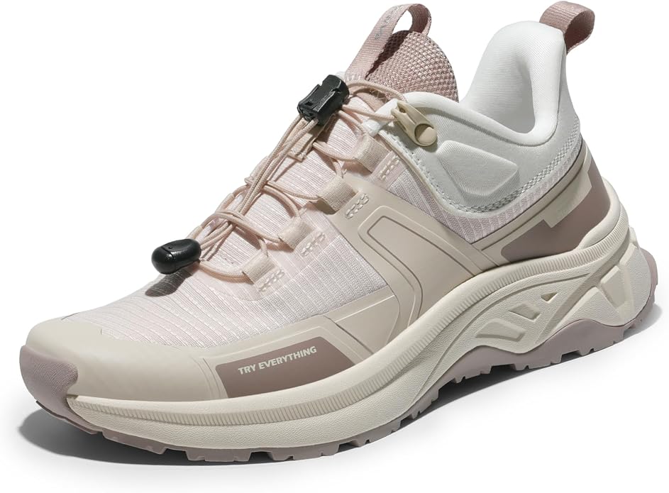 NORTIV 8 Women's Lightweight Hiking Shoes Quick Lace | Outdoor Fashion Sneakers For Hiking Walking Travel And Daily Wear With Quick Lace Design Lightweight Comfort Gladiator