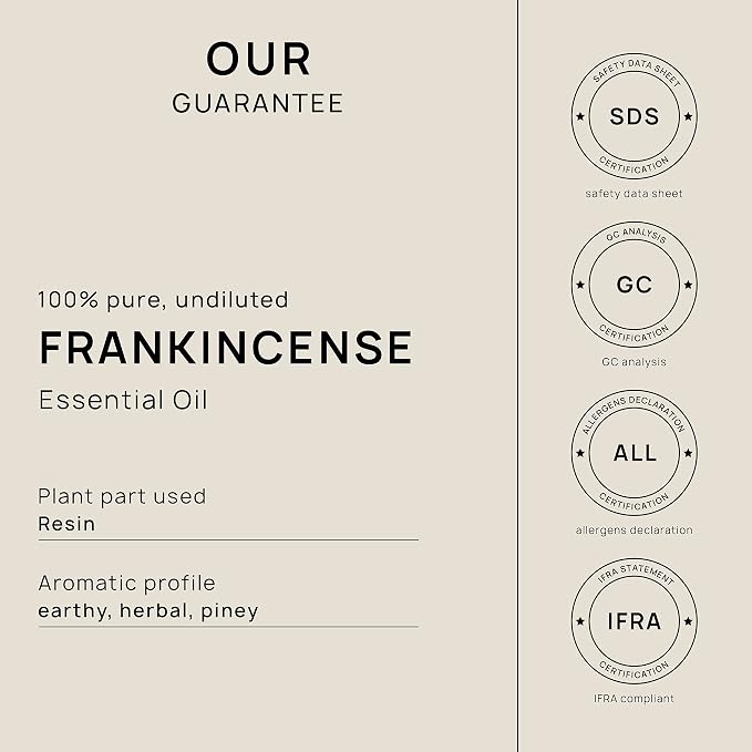 VINEVIDA Frankincense Essential Oil - Gallon Undiluted for Soap Making, Skin Safe - DIY Candle Scents for Candlemaking - 8 lbs Bulk Essential Oil